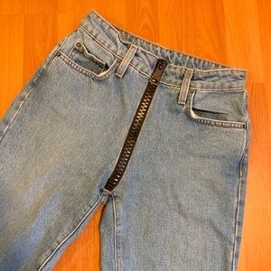SOLD LF CARMAR Oversized Zipper Zip Up Jeans